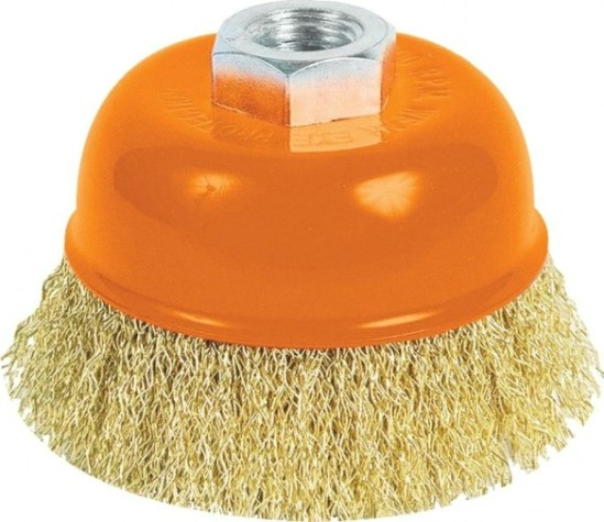 Щетка для УШМ КРАТОН чашечная d100 мм M14 [1 11 02 005]