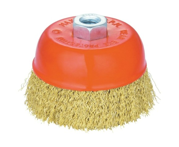 Щетка для УШМ КРАТОН чашечная (латун. проволока) d125 мм M14 [1 11 02 013]
