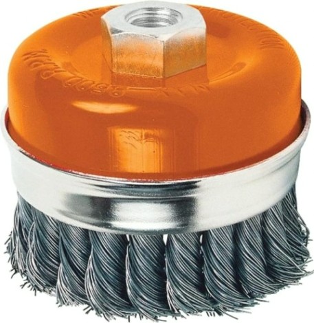 Щетка для УШМ КРАТОН чашечная усиленная d80 мм M14 [1 11 02 002]