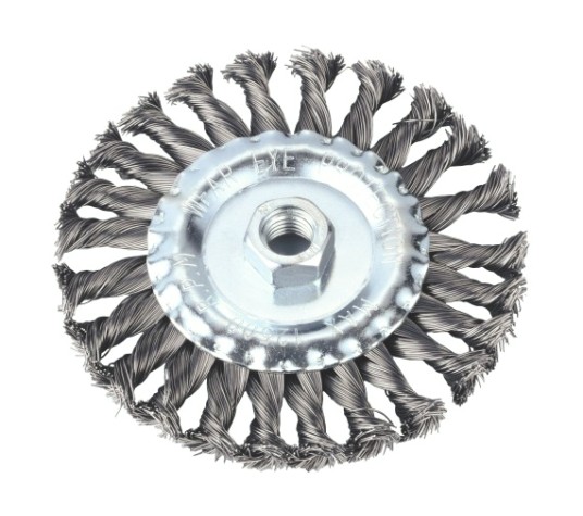 Щетка для УШМ КРАТОН дисковая (круч. проволока 0,5 мм) d125 мм М14 [1 11 02 024]