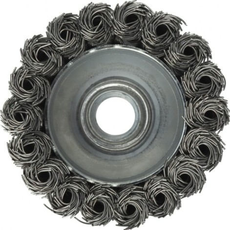 Щетка для УШМ Профоснастка № 33 Мастер D150 мм М 14 чашечная, двурядная кордовая стальная проволока [20103003]