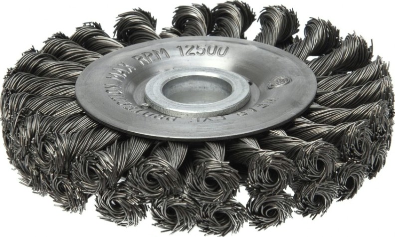 Щетка для УШМ Профоснастка № 432 Эксперт D125 d22.2 мм дисковая, двурядная жгутовая [20604002]