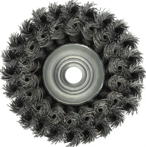 Щетка для УШМ Профоснастка № 493 D100 мм М14*2 Эксперт чашечная двурядная жгутовая [20103101]