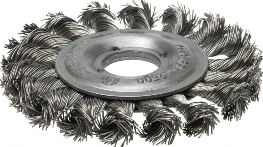 Щетка для УШМ Профоснастка № 561 Эксперт D75 мм дисковая, жгутовая, нерж. [20806001]