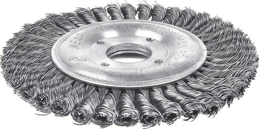 Щетка для УШМ Профоснастка № 581 Эксперт D125 мм дисковая, жгутовая, узкий шов, нерж. [20806023]