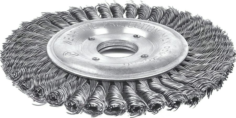 Щетка для УШМ Профоснастка № 583 Эксперт D175 мм дисковая, жгутовая, узкий шов, нерж. [20806027]