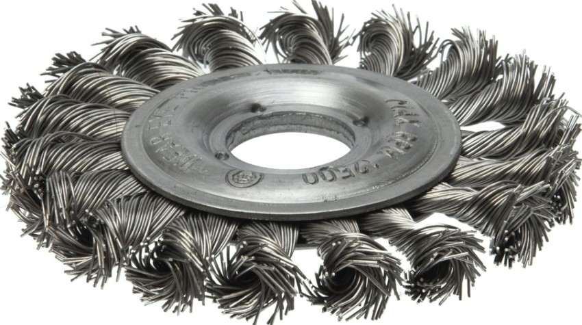 Щетка для УШМ Профоснастка № 77 Мастер D115 мм дисковая, жгутовая [20108003]