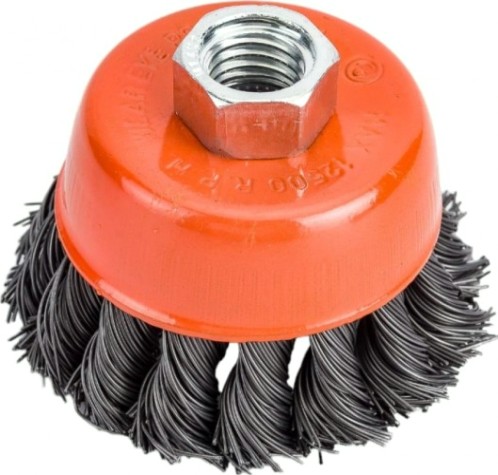 Щетка для УШМ Sturm 5 240 201 чашка м14, d65мм, витая стальная проволока [5240201]