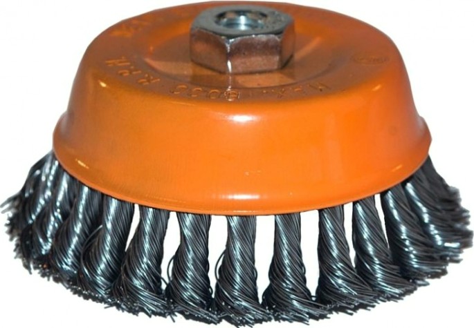 Щетка для УШМ Sturm 5 240 204 чашка м14, d125мм, витая стальная проволока [5240204]