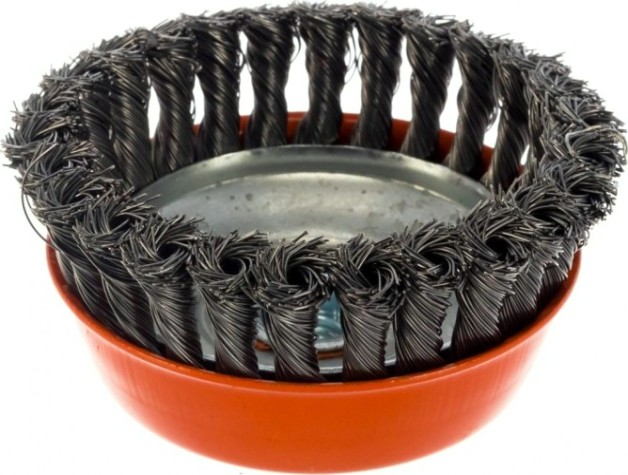 Щетка для УШМ Sturm 5 240 204 чашка м14, d125мм, витая стальная проволока [5240204]