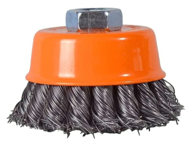 Щетка для УШМ ВИХРЬ 73/1/3/56 чашечная крученая, 75 мм Щетка для УШМ ВИХРЬ 73/1/3/56 чашечная крученая, 75 мм