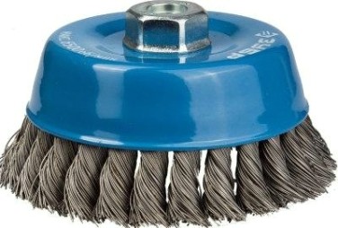 Щетка для УШМ ЗУБР ПРОФЕССИОНАЛ чашечная плетеные пучки стальной проволоки 0,5мм, [35275-120_z02]