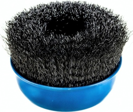 Щетка для УШМ ЗУБР ПРОФЕССИОНАЛ чашечная витая стальная проволока 0,3мм, 100ммхм14 [35261-100_z02]