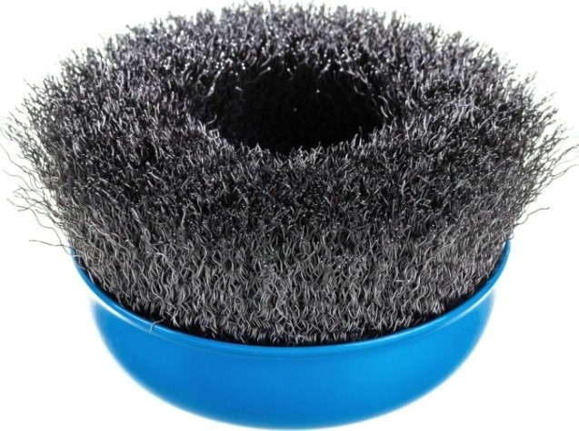 Щетка для УШМ ЗУБР ПРОФЕССИОНАЛ чашечная витая стальная проволока 0,3мм, 125ммхм14 [35261-125_z02]