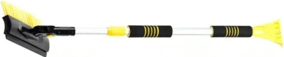 Щетка и скребок автомобильная для снега STAYER телескопическая, поворотная, со скребком и водосгоном 980-1450 мм [61042-145]