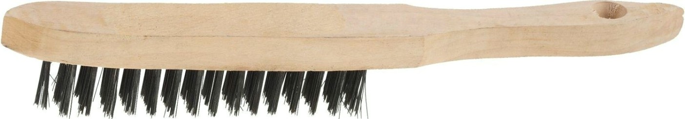 Щетка и скребок STAYER MASTER проволочная стальная с деревянной ручкой, 4 ряда [35020-4]