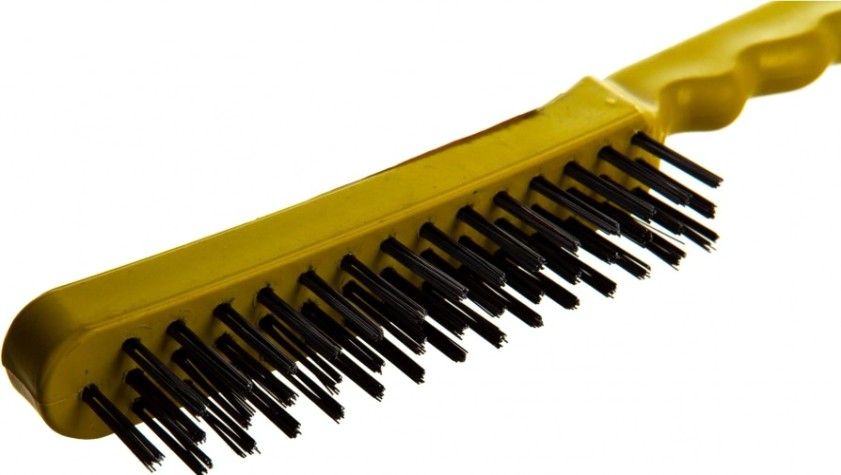 Щетка и скребок STAYER MASTER проволочная стальная с пластмассовой ручкой, 3 ряд [35015-3]