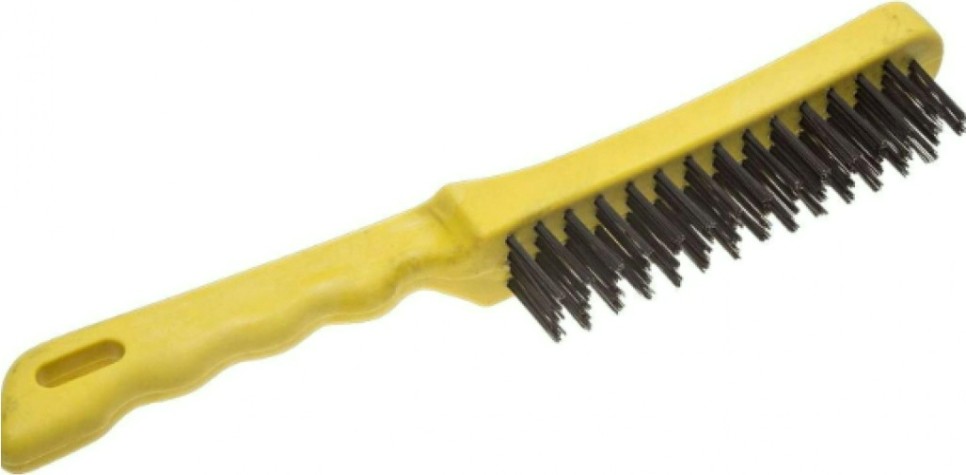 Щетка и скребок STAYER MASTER проволочная стальная с пластмассовой ручкой, 4 ряд [35015-4]
