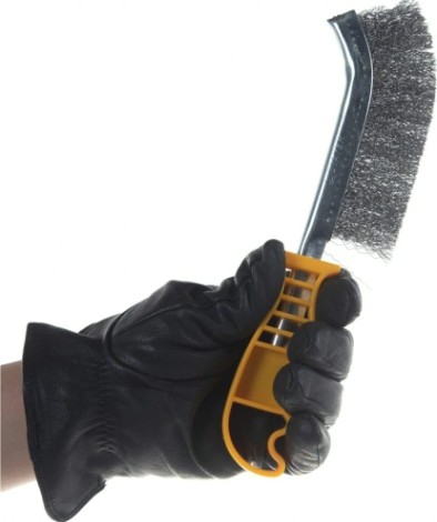 Щетка и скребок STAYER PROFESSIONAL ручная, однорядная, витая стальная проволока 0,3мм [3509]