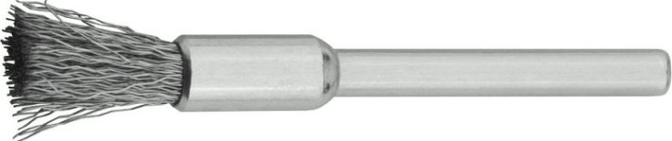 Щетка кистевая ЗУБР нержавеющая сталь, на шпильке, d 5х3,2мм, L 42мм [35932]