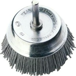 Щетка обдирочная для дрели АТАКА чашеобразная, нейлоновая 098 D- 75 мм [22396]
