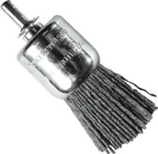 Щетка обдирочная для дрели АТАКА кистевая, нейлоновая 100 D- 17 мм [22397]