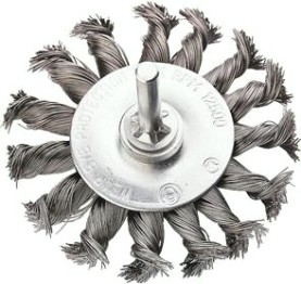 Щетка обдирочная для дрели АТАКА круглая 087 D-100 мм [22419]