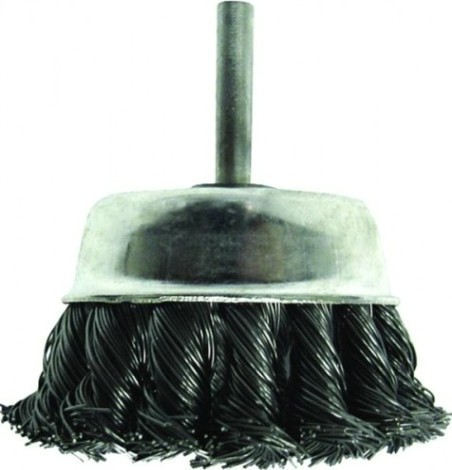 Щетка обдирочная для дрели Biber 70 994 чаша витая 75мм [тов-076228]