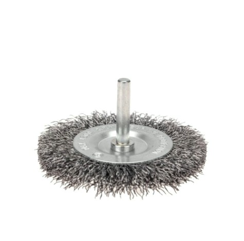 Щетка обдирочная для дрели Kranz KR-91-1245 дисковая витая проволока, 75мм