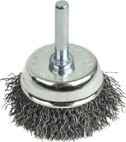 Щетка обдирочная для дрели ПРАКТИКА чашеобразная мягкая D-50 мм, хвост 6 мм 032-577 [032-577]