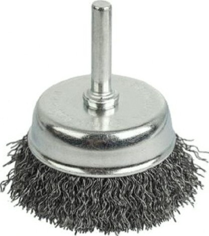 Щетка обдирочная для дрели ПРАКТИКА чашеобразная мягкая D-63 мм, хвост 6 мм 773-415 [773-415]