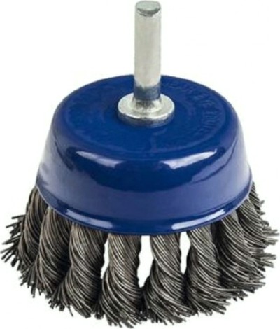 Щетка обдирочная для дрели ПРАКТИКА чашеобразная витая D-75 мм, хвост 6 мм 032-560 [032-560]