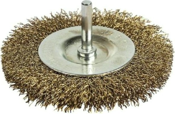 Щетка обдирочная для дрели ПРАКТИКА радиальная мягкая D-100 мм, хвост 6 мм 773-408 [773-408]