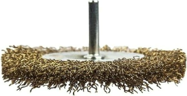 Щетка обдирочная для дрели ПРАКТИКА радиальная мягкая D-100 мм, хвост 6 мм 773-408 [773-408]