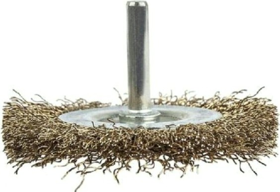 Щетка обдирочная для дрели ПРАКТИКА радиальная мягкая D-63 мм, хвост 6 мм 032-546 [032-546]