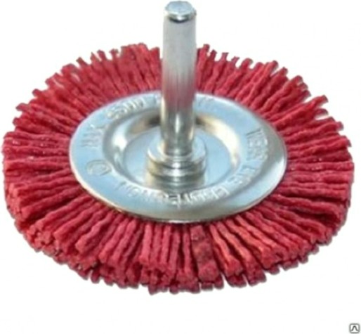 Щетка обдирочная для дрели ПРАКТИКА радиальная нейлоновая D-63 мм, хвост 6 мм 773-460 [773-460]