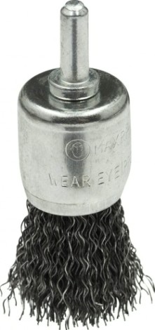 Щетка обдирочная для дрели Профоснастка № 183 Мастер хв 6 мм D25 мм концевая [20205002]