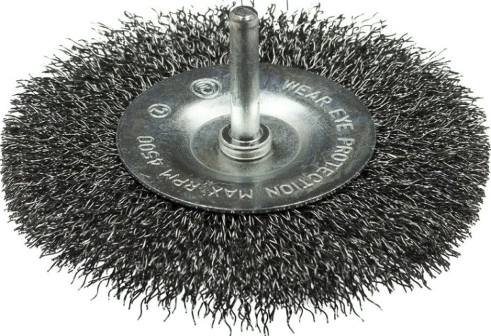 Щетка обдирочная для дрели Профоснастка № 596 Эксперт хв 6 мм D50 мм дисковая, нерж. [20907002]