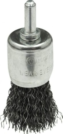 Щетка обдирочная для дрели Профоснастка № 601 Эксперт хв 6 мм D19 мм концевая, гофр. нерж. [20908005]
