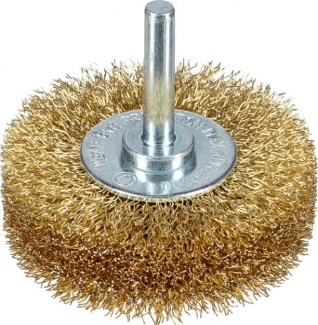 Щетка обдирочная для дрели Профоснастка № 857 хв 6 мм D30х9 мм дисковая, гофриров. сталь [20212057]