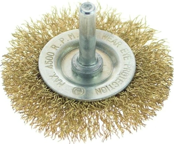 Щетка обдирочная для дрели Sturm 5 240 602 радиальная мягк., латун.волн.проволока [5240602]