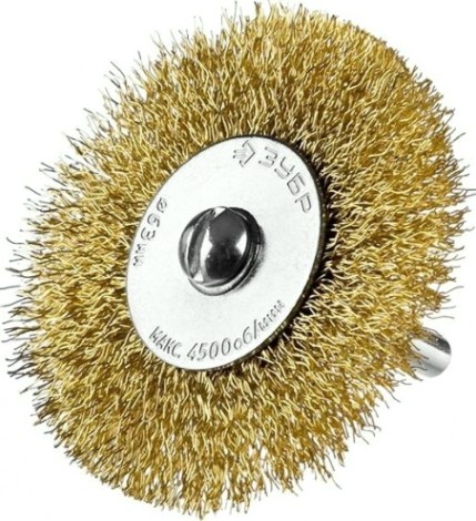 Щетка обдирочная для дрели ЗУБР ПРОФЕССИОНАЛ набор щеток дисковых витая проволока 0,3мм, 5 шт [3521-H5_z02]