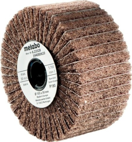 Щетка обдирочная для щеточной шлифмашинки METABO 105x100 мм P80 ламельно-войлочная [623484000]