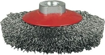 Щетка обдирочная для УШМ АТАКА коническая 022 D-100 мм М14 [21779]