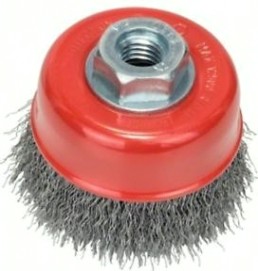 Щетка обдирочная для УШМ BOSCH чашеобразная D-75 мм М14 [2608622098]