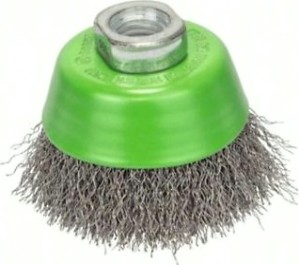 Щетка обдирочная для УШМ BOSCH чашеобразная INOX D-65 мм М14 [2608622061]