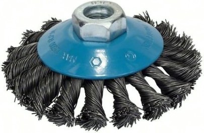 Щетка обдирочная для УШМ BOSCH коническая D-115 мм М14 [2608622058]