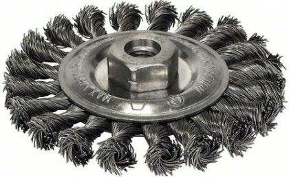 Щетка обдирочная для УШМ BOSCH круглая D-115 мм М14 [2608622059]