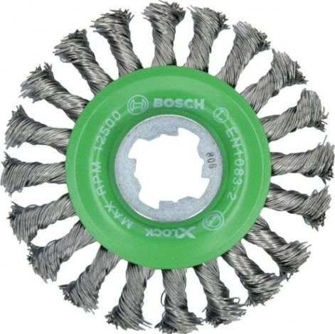 Щетка обдирочная для УШМ BOSCH круглая D-115 мм X-LOCK [2608620733]