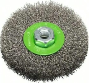Щетка обдирочная для УШМ BOSCH круглая INOX D-115 мм М14 [2608622107]